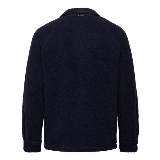 Tommy Hilfiger Ανδρικό πουκάμισο Badge Casual Teddy Fleece Overshirt